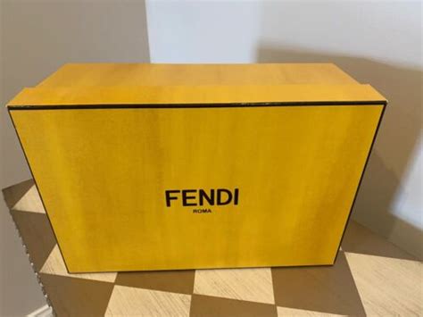 fendi shoe box f|Fendi box ebay.